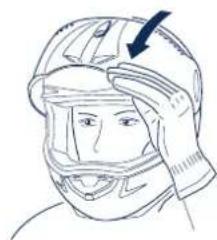 Schuberth C3 Pro - Cerrar el visor - 1
