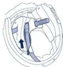 Schuberth C3 Pro - Montaje del acolchado comport - 3