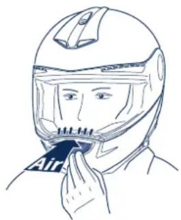 Schuberth C3 Pro - Presa di ventilazione 2 - mentoniera (ventilazione visiera) - 1
