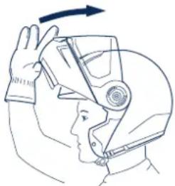 Schuberth C3 Pro - Opening the chin bar - 2