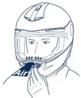 Schuberth C3 Pro - Ventilación 2 - Dispositivo de ventilación en barbilla (ventilación visor) - 1
