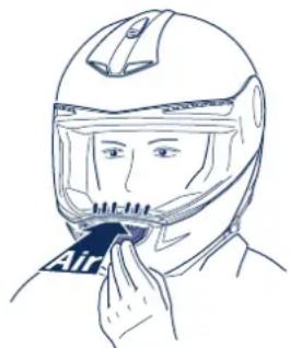 Schuberth C3 Pro - Ventilation device 2 - inlet vent in chin area (face shield ventilation) - 1