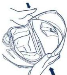 Schuberth C3 Pro - Installing the face shield - 2