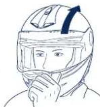 Schuberth C3 Pro - Aperture della visiera - 1