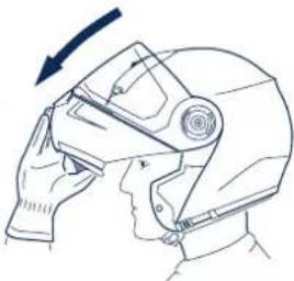 Schuberth C3 Pro - Closing the chin bar - 1