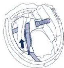 Schuberth C3 Pro - Vastmake on comfort wangstukken (gevoerd) - 3