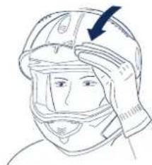Schuberth C3 Pro - Closing the face shield - 1