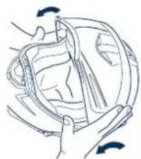 Schuberth C3 Pro - Montaggio della visiera - 3