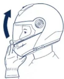 Schuberth C3 Pro - Ouverture de la mentionnaire - 1