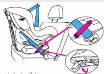 BabyGO Tojo - Folosirea centurii scaunului - 3