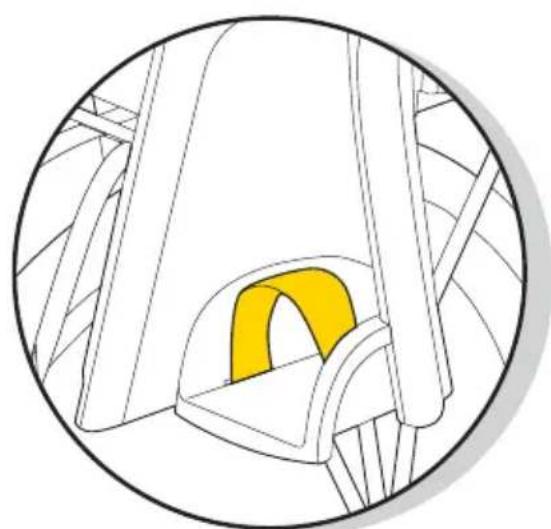 Topeak BabySeat II - Ajuste de la alta de los reposapiés - 4