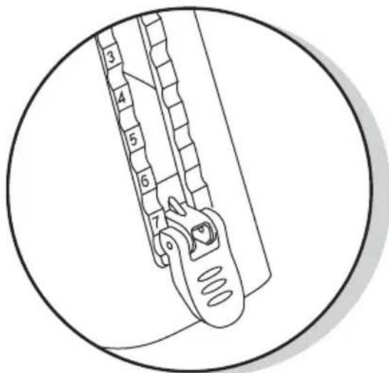 Topeak BabySeat II - Ajuster la hauteur des repose-pieds - 3