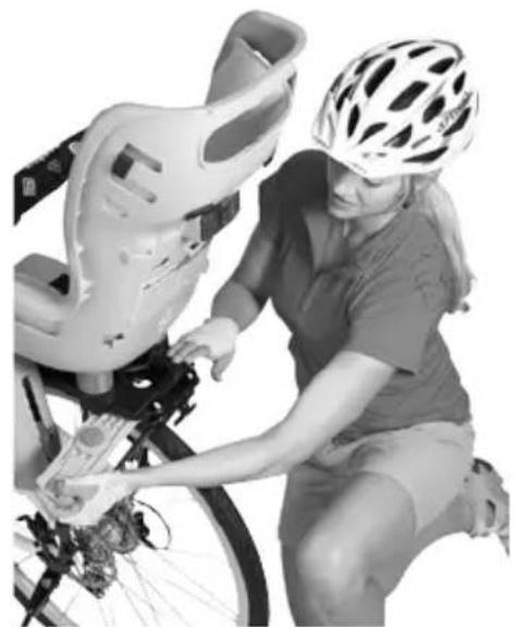 Topeak BabySeat II - Retirer le siège du porte-bagages - 2