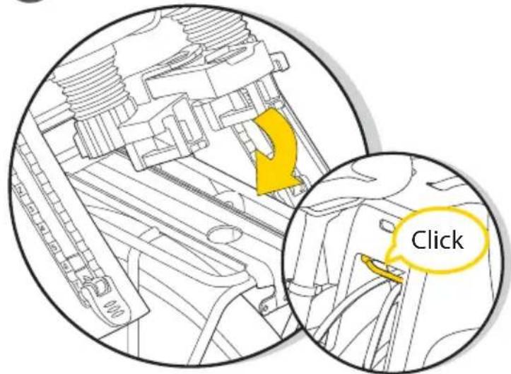 Topeak BabySeat II - Placer le siège sur le porte-bagages. - 1