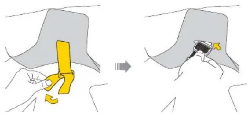 Topeak BabySeat II - Sacar la almohadilla de la silla - 3