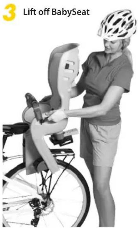 Topeak BabySeat II - Remove BabySeat II From Rack - 3