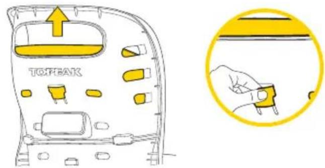 Topeak BabySeat II - Retirer le coussin - 4