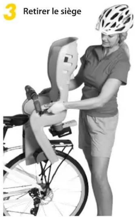 Topeak BabySeat II - Retirer le siège du porte-bagages - 3