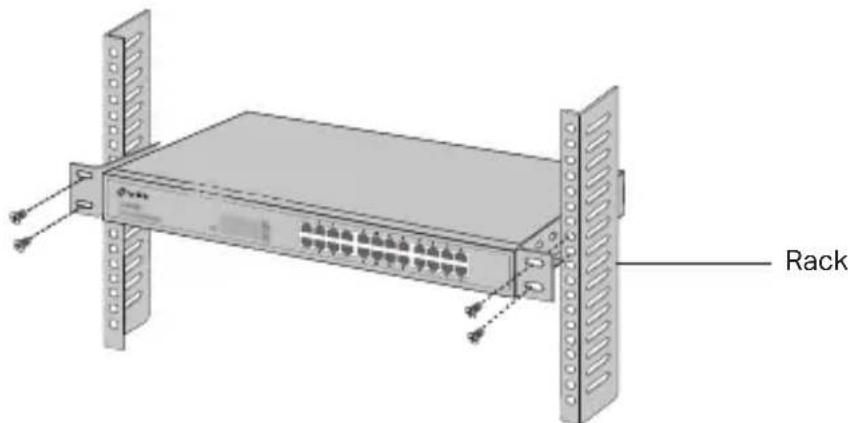 TP-LINK JetStream L2 Managed PoE TLSG3424P - - Instalación en Rack - 2