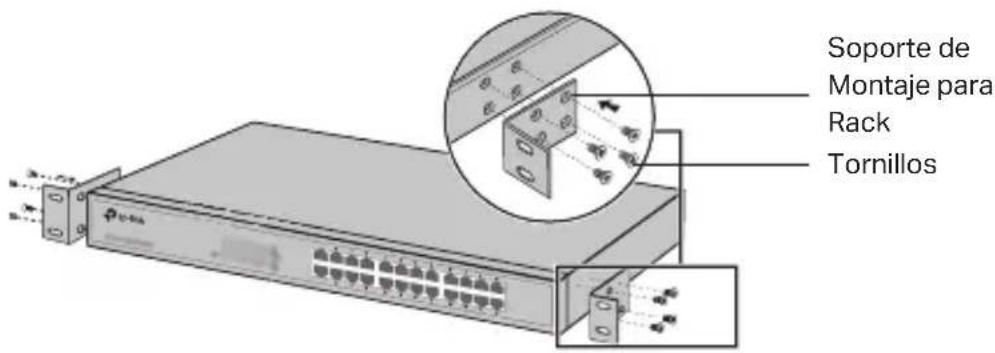 TP-LINK JetStream L2 Managed PoE TLSG3424P - - Instalación en Rack - 1