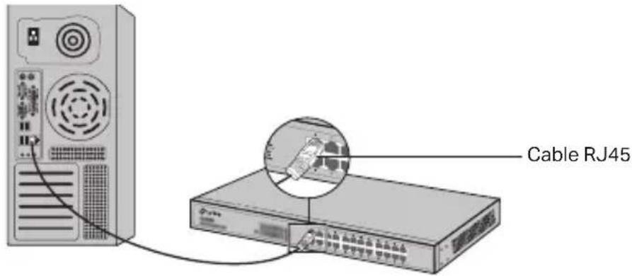 TP-LINK JetStream L2 Managed PoE TLSG3424P - - Puerto Ethernet - 1