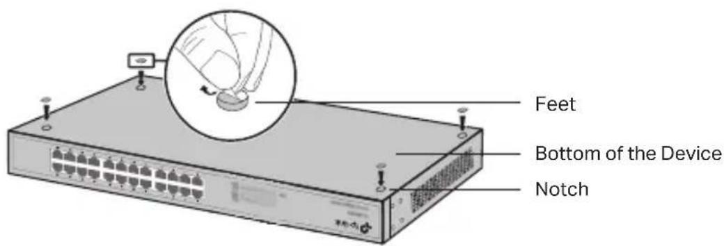TP-LINK JetStream L2 Managed PoE TLSG3424P - Desktop Installation - 1