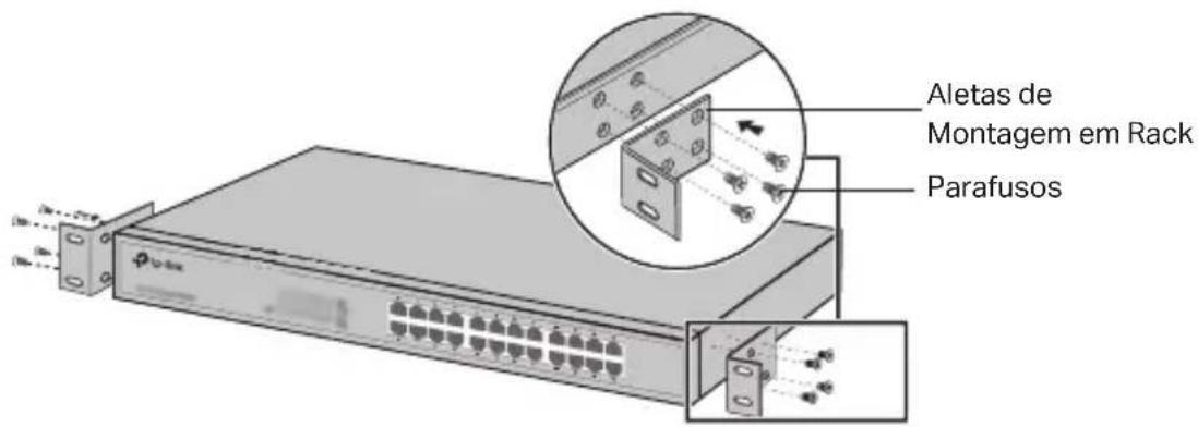 TP-LINK JetStream Smart TLSG2424 - - Instalação em Rack - 1
