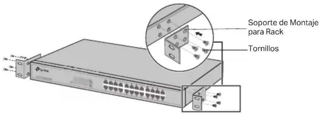 TP-LINK JetStream Smart TLSG2424 - - Instalación del Rack - 1