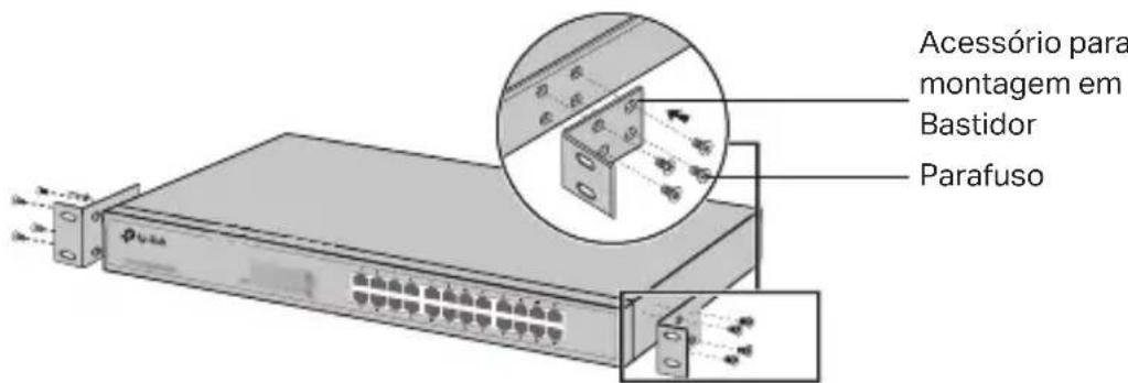 TP-LINK JetStream Rackmount TLSF1048 - - Instalação em Bastidor - 1