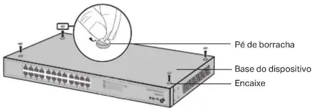 TP-LINK JetStream Rackmount TLSF1048 - - Instalação numa mesa/secretária - 1