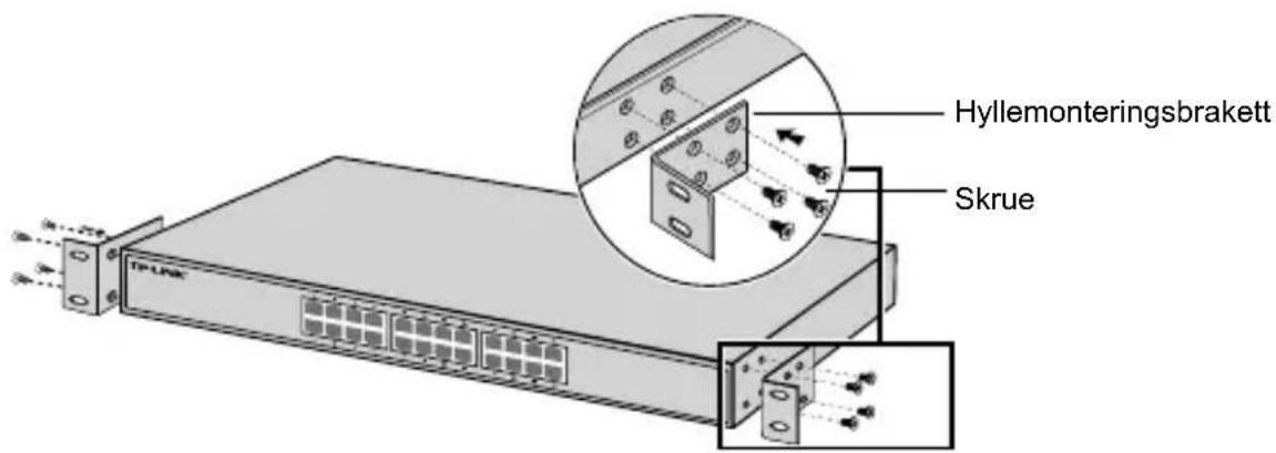 TP-LINK JetStream TLSF1024D - - Hyllemontering - 1