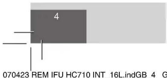REMINGTON HC710 - CAUTION: - 2
