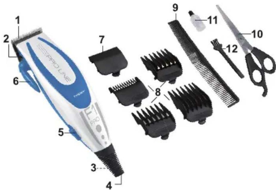 Beper 40.610RBL - PARTS AND ACCESSORIES Fig.1 - 1