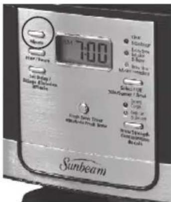 SUNBEAM BVSBJWX27 - Réglage de mise en marche différée - 1