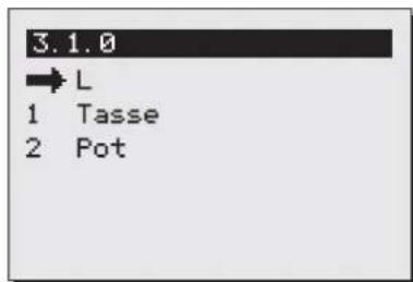 Animo ComBiline CB 2x5 - Contenance de tasse (Menu 3.2) - 2