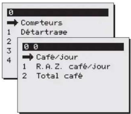 Animo ComBiline CB 1x5 - Code confidentiel Compteurs puis → sélectionner l'élément de compteur - 1