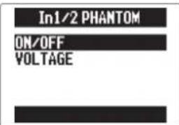 ZOOM H5 - Changement du réglage d'alimentation fantôme - 4