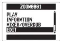 ZOOM H5 - Division de projets/fichiers - 5