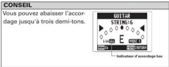 ZOOM H5 - Emploi de l'accordeur - 5