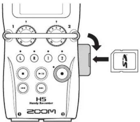 ZOOM H5 - Chargement d'une carte SD - 1