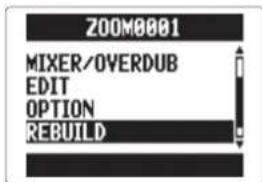 ZOOM H5 - Reconstruction d'un projet Mode MULTI FILE uniquement - 3