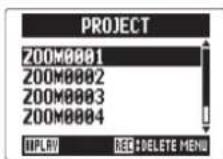 ZOOM H5 - Division de projets/fichiers - 3