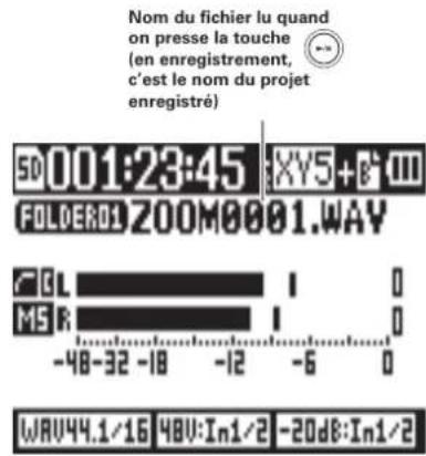 ZOOM H5 - Présentation de l'affichage - 2