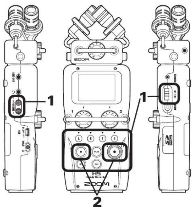 ZOOM H5 - Lecture de base - 1