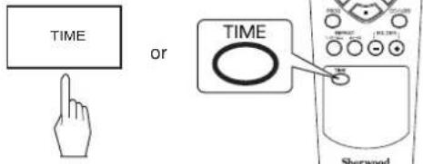 SHERWOOD CDC5506 - SELECTING A TIME DISPLAY (Audio CD only) - 1