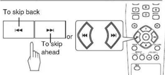 SHERWOOD CDC5506 - Selecting a track/file during play - 1