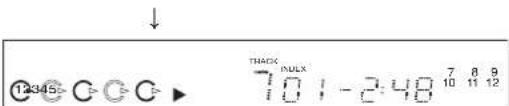 SHERWOOD CDC5506 - SELECTING A TIME DISPLAY (Audio CD only) - 3