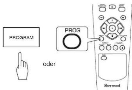 SHERWOOD CDC5506 - Programmierte Tracks/Dateien überprüfen - 1
