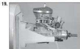 Hangar 9 Carbon Cub 15cc ARF - MONTAGE DES GASMOTORS - 22
