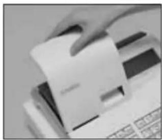 CASIO SEC2000 - Pour installer le rouleau de papier des tickets de caisse - 1